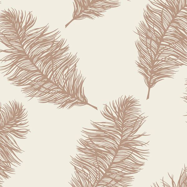 DUTCH WALLCOVERINGS Papier peint Fawning Feather Cr&egrave;me