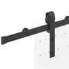 vidaXL Kit de quincaillerie de porte coulissante 183 cm Acier Noir