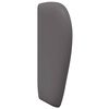 vidaXL Oreille de t&ecirc;te de lit Gris Fonc&eacute; 40 x 23 x 6 cm PVC