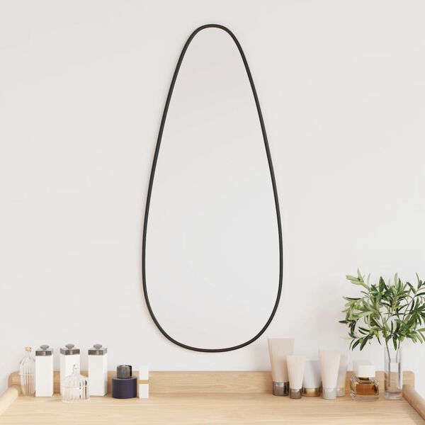 vidaXL Miroir mural Noir 70x30 cm
