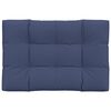 vidaXL Coussin de palette bleu marine 120x80x12 cm tissu