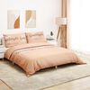 vidaXL Ensemble de housse de couette rose 140x200 cm Coton