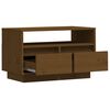 vidaXL Meuble TV Marron miel 60x35x37 cm Bois de pin massif