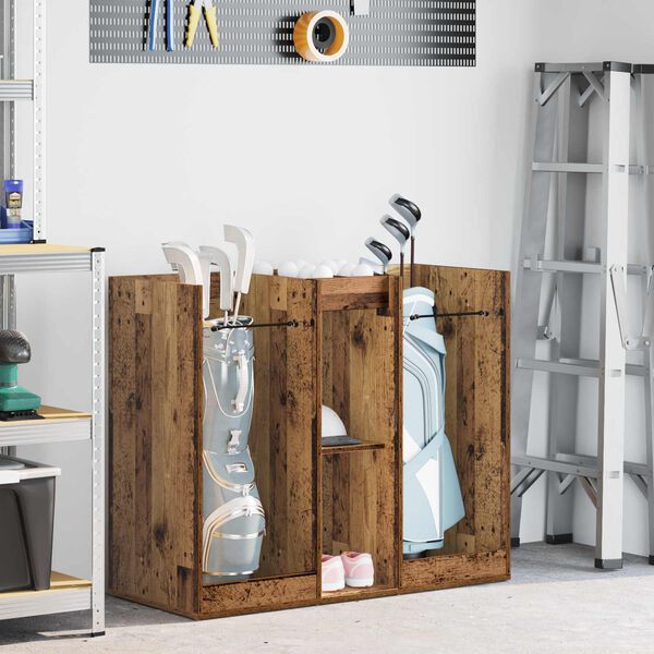 vidaXL Armoire de Golf Uni Bois ancien 102 x 45 x 85,5 cm