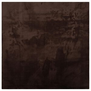 vidaXL Tapis de surface Carr&eacute; HUARTE Marron 240 x 240 cm Polyester