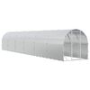 vidaXL Poulailler Argent&eacute; 1200 x 200 x 200 cm Acier galvanis&eacute;