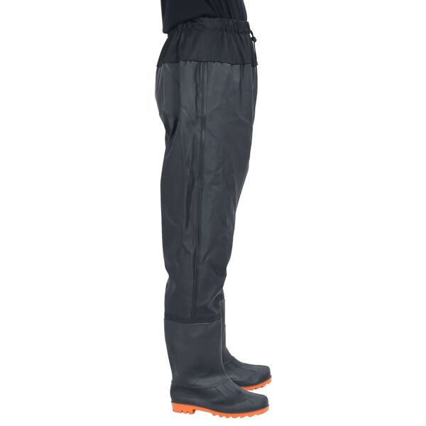 vidaXL Cuissardes avec bottes noir taille 38