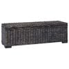 vidaXL Bo&icirc;te de rangement avec stockage Noir 110 x 35 x 45 cm