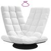 VidaXL Fauteuil de sol pivotant blanc 70x51x79 cm tissu