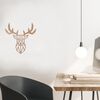Homemania D&eacute;coration murale Cerf 51x51 cm Acier Cuivre