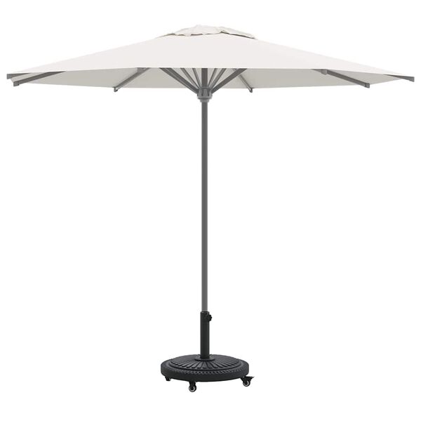 vidaXL Pied de parasol Noir Ø38-48 mm PE, béton et fer