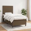 vidaXL Sommier &agrave; lattes de lit avec matelas Marron fonc&eacute; 90x190 cm