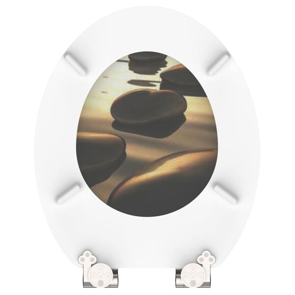 SCH&Uuml;TTE Si&egrave;ge de toilette avec fermeture en douceur SEA STONE