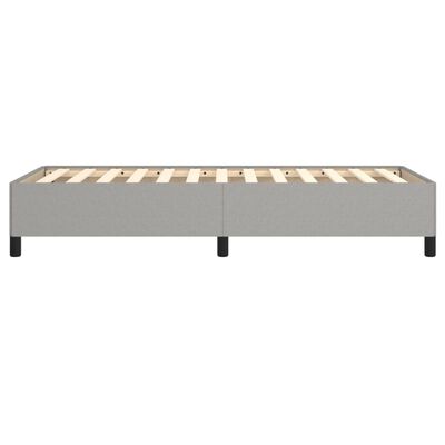 vidaXL Cadre de lit sans matelas gris clair 90x190 cm tissu