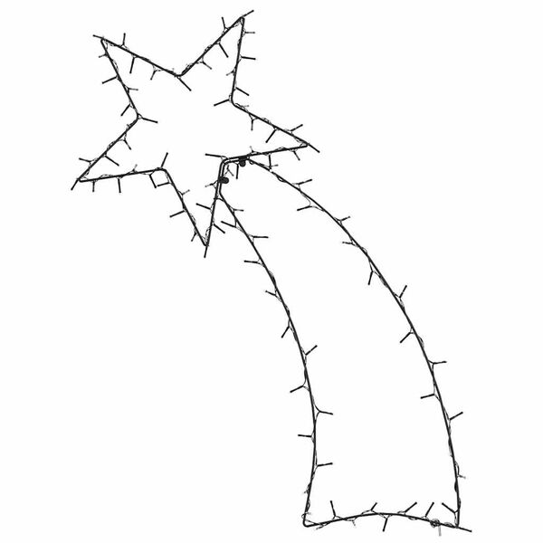 vidaXL Lumi&egrave;res de No&euml;l silhouette d'&eacute;toile filante 115 LED