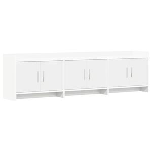 vidaXL Meuble TV 168 x 33 x 47 cm Blanc Bois d'ing&eacute;nierie