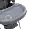vidaXL Chaise haute pour bébé Gris
