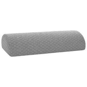 vidaXL Coussin pour les jambes G&eacute;om&eacute;trique Gris 52 x 20 x 11 cm