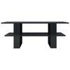 vidaXL Table basse noir brillant 110x55x42 cm bois d'ing&eacute;nierie
