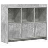 vidaXL Buffet Gris b&eacute;ton 98,5 x 33 x 80 cm Bois d'ing&eacute;nierie