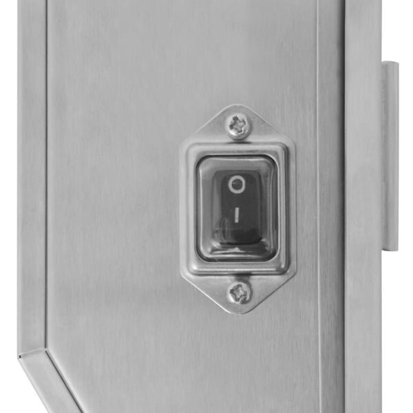 vidaXL Moteur de broche à rôtir 4W Acier inoxydable