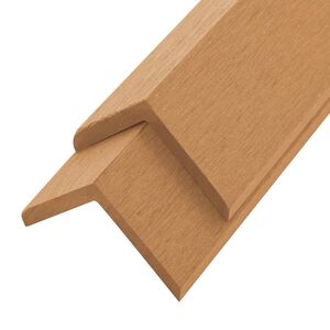 vidaXL Corni&egrave;re de terrasse 5 pcs WPC 170 cm Couleur teck
