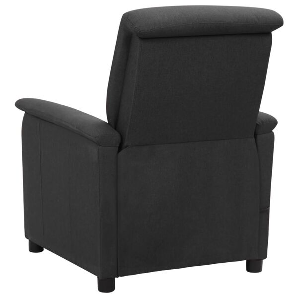 vidaXL Fauteuil de massage Gris fonc&eacute; Tissu
