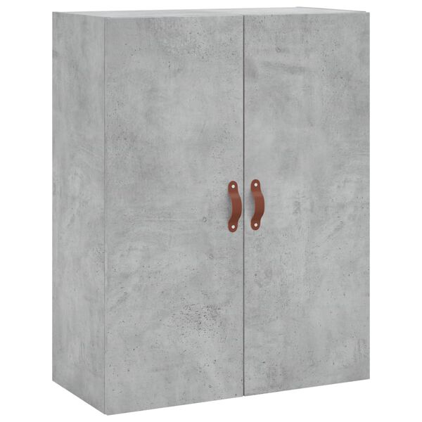 vidaXL Armoire murale gris b&eacute;ton 69,5x34x90 cm