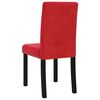 vidaXL Chaises &agrave; manger lot de 6 rouge bordeaux velours