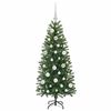 vidaXL Sapin de No&euml;l artificiel avec 150 LED Vert 120 cm PE et PVC