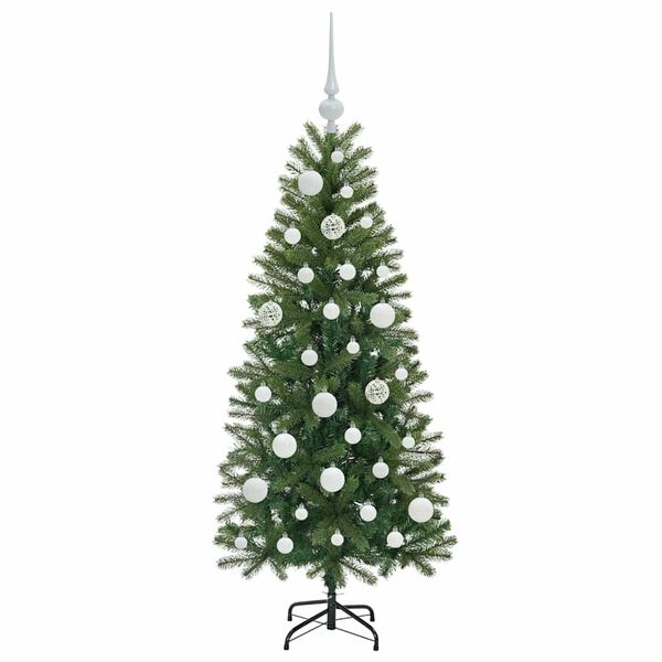 vidaXL Sapin de No&euml;l artificiel avec 150 LED Vert 120 cm PE et PVC