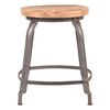 LABEL51 Tabouret Delhi 37x37x47 cm Gris