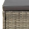 vidaXL Salon de jardin 6 pcs avec coussins Gris R&eacute;sine tress&eacute;e
