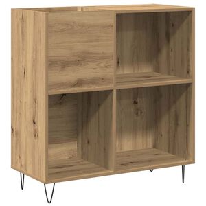 vidaXL Meuble &agrave; vinyles ch&ecirc;ne artisanal 85 x 38 x 89 cm