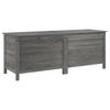 vidaXL Bo&icirc;te de rangement de jardin anthracite bois massif sapin