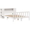 vidaXL Lit bibliothèque sans matelas blanc 120x190 cm bois pin massif