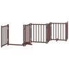 vidaXL Barri&egrave;re pour chien porte pliable 9 panneaux bois de peuplier