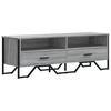 vidaXL Meuble TV sonoma gris 122x34x41 cm bois d'ing&eacute;nierie