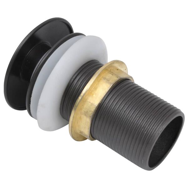 vidaXL Drain &agrave; poussoir sans d&eacute;bordement Gris 6,4x6,4x9,1 cm