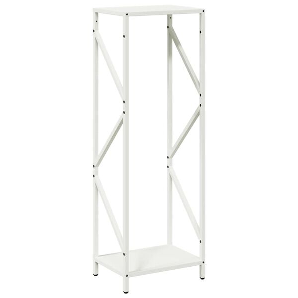 vidaXL Portant de bois chauffage blanc 34x25x100 cm