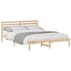 vidaXL Cadre de lit avec t&ecirc;te de lit Marron 160 x 210 cm Pin massif