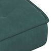 vidaXL Chaise de relaxation avec tabouret Vert fonc&eacute; Velours