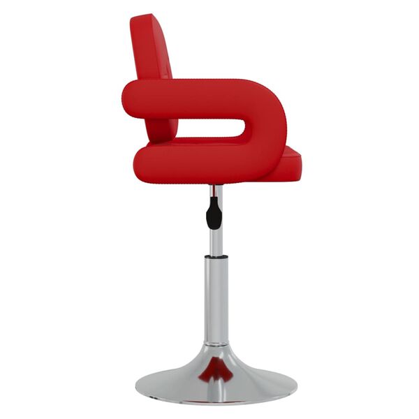 vidaXL Tabouret de bar rouge bordeaux similicuir