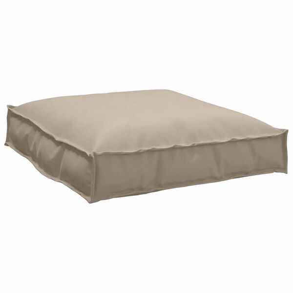 vidaXL Coussin pour assise de palette Taupe 70 x 70 x 12 cm