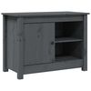 vidaXL Meuble TV Gris 70x36,5x52 cm Bois de pin massif