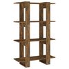 vidaXL Biblioth&egrave;que/S&eacute;parateur de pi&egrave;ce Ch&ecirc;ne fum&eacute; 80x30x123,5 cm