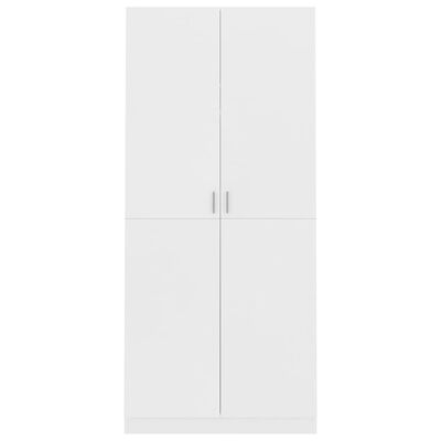 vidaXL Garde-robe Blanc 90x52x200 cm Bois d’ingénierie