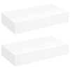vidaXL &Eacute;tag&egrave;res murales avec tiroirs 2 pcs Blanc 48 cm