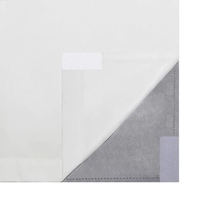 vidaXL Rideau occultant 2 pcs à double couche 140 x 245 cm Blanc