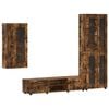 vidaXL Ensemble meuble TV FLORIN 3 pc Ch&ecirc;ne fum&eacute; Bois d'ing&eacute;nierie
